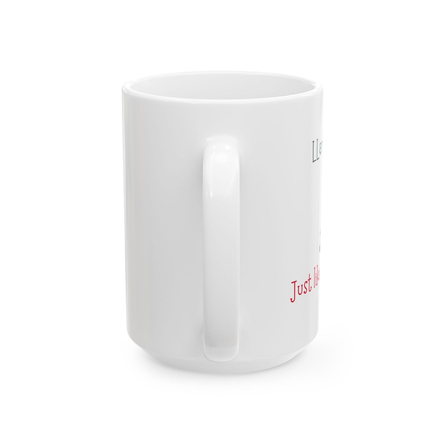 Christmas Llama Ceramic Mug, (11oz, 15oz)