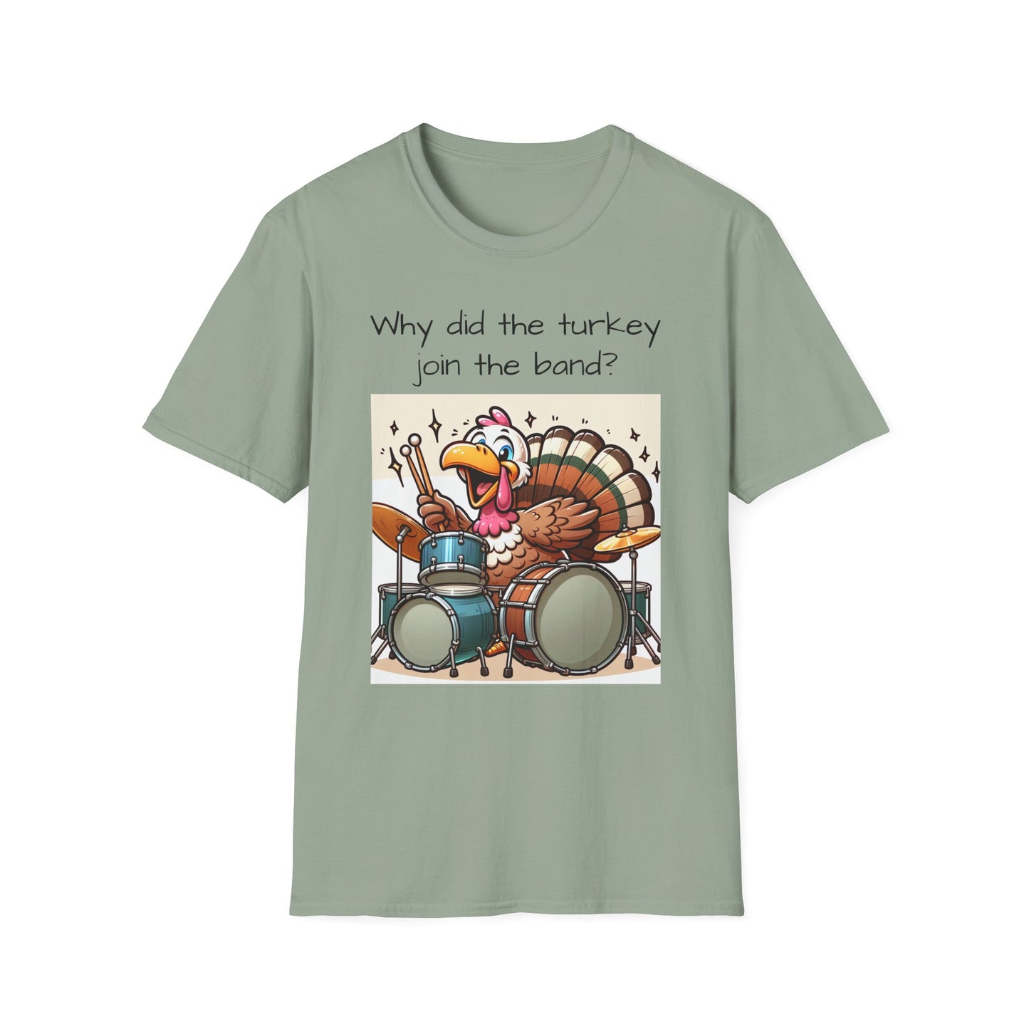 Funny Thanksgiving Turkey Drummer T-Shirt