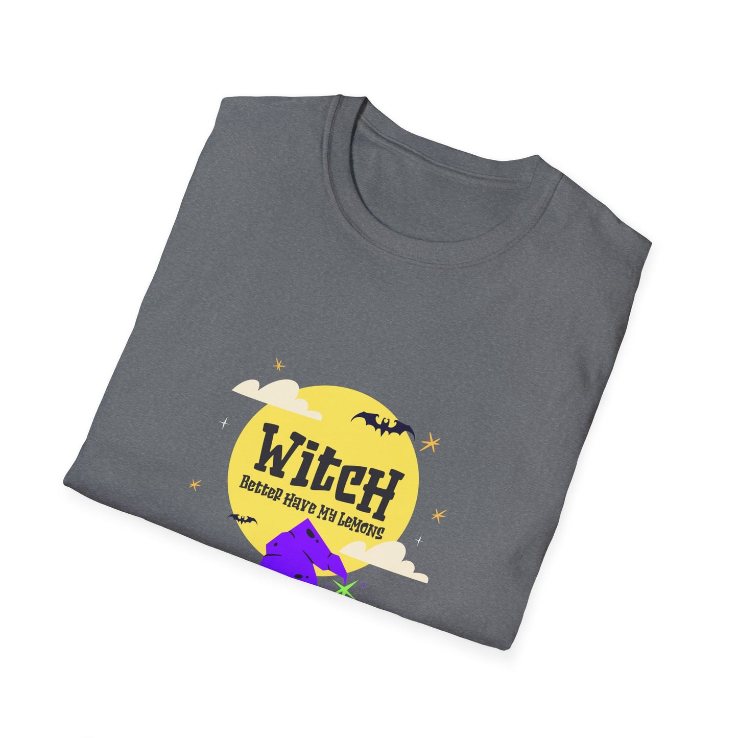 Funny Witch Moon Unisex T-Shirt - Witch Better Have My Lemons Halloween Tee