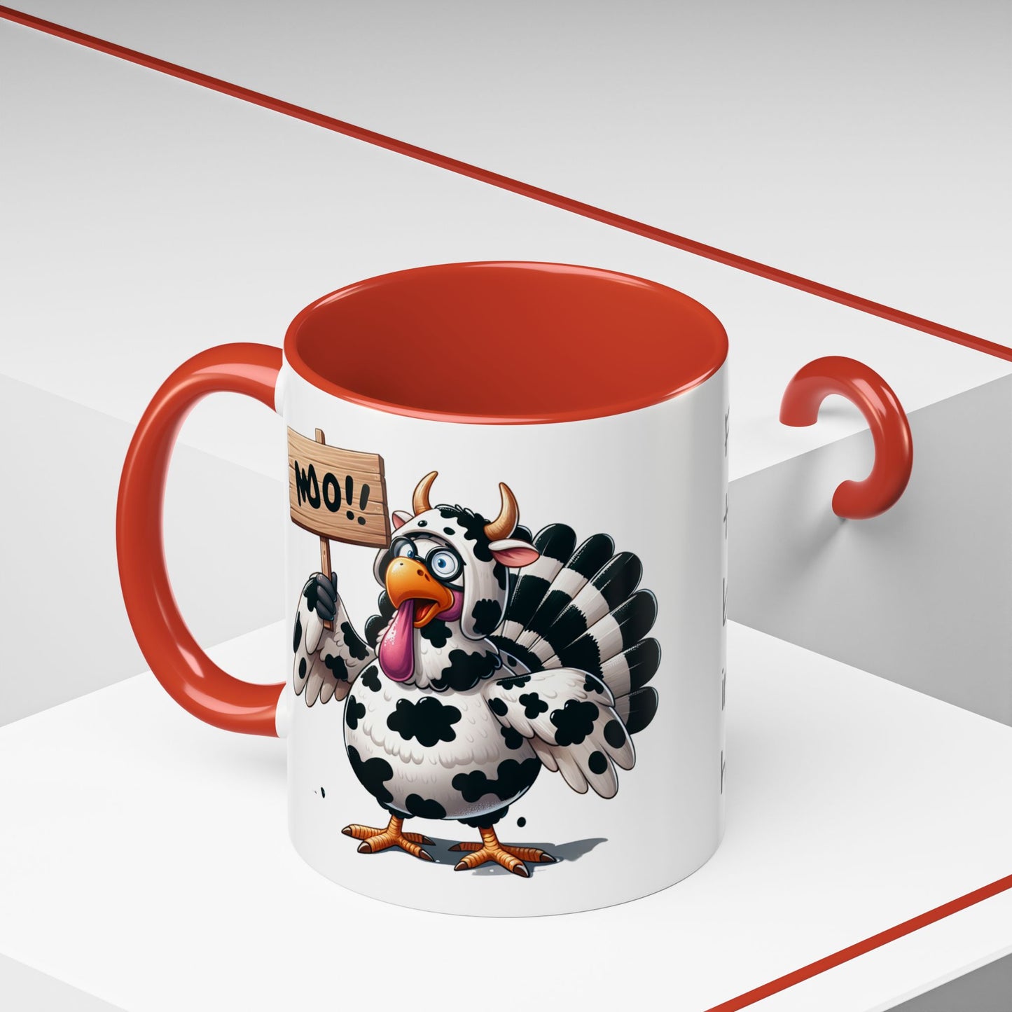 Turkey Cow Coffee Mug (11, 15oz)