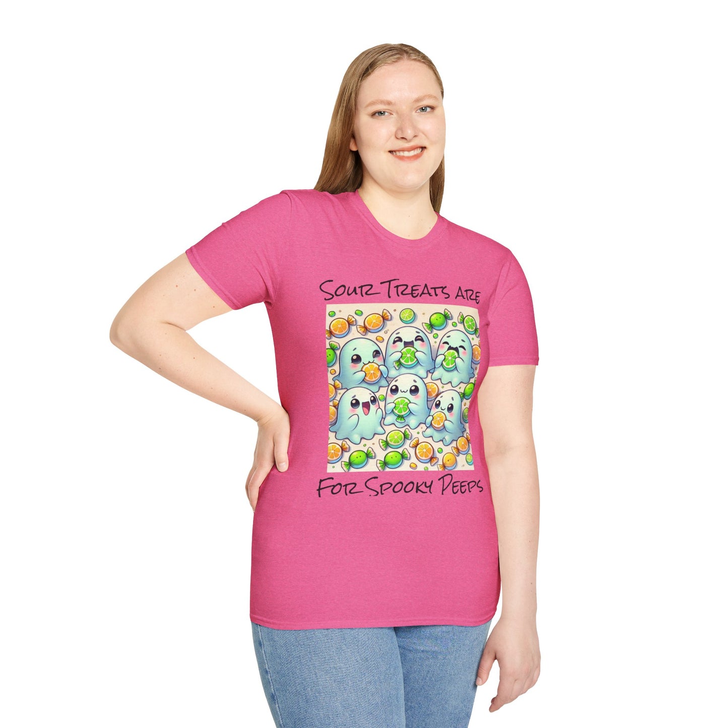 T-Shirt: Spooky Ghost Sour Treats Halloween Design