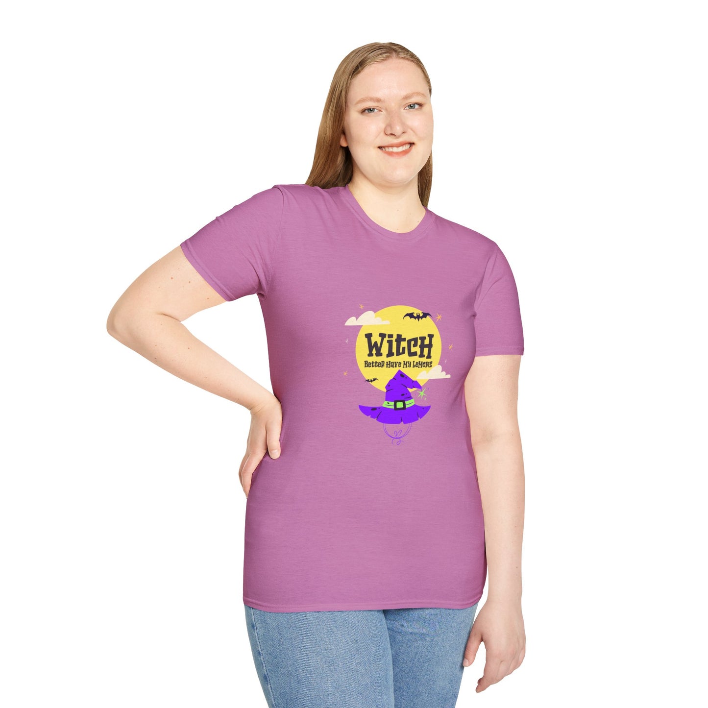 Funny Witch Moon Unisex T-Shirt - Witch Better Have My Lemons Halloween Tee