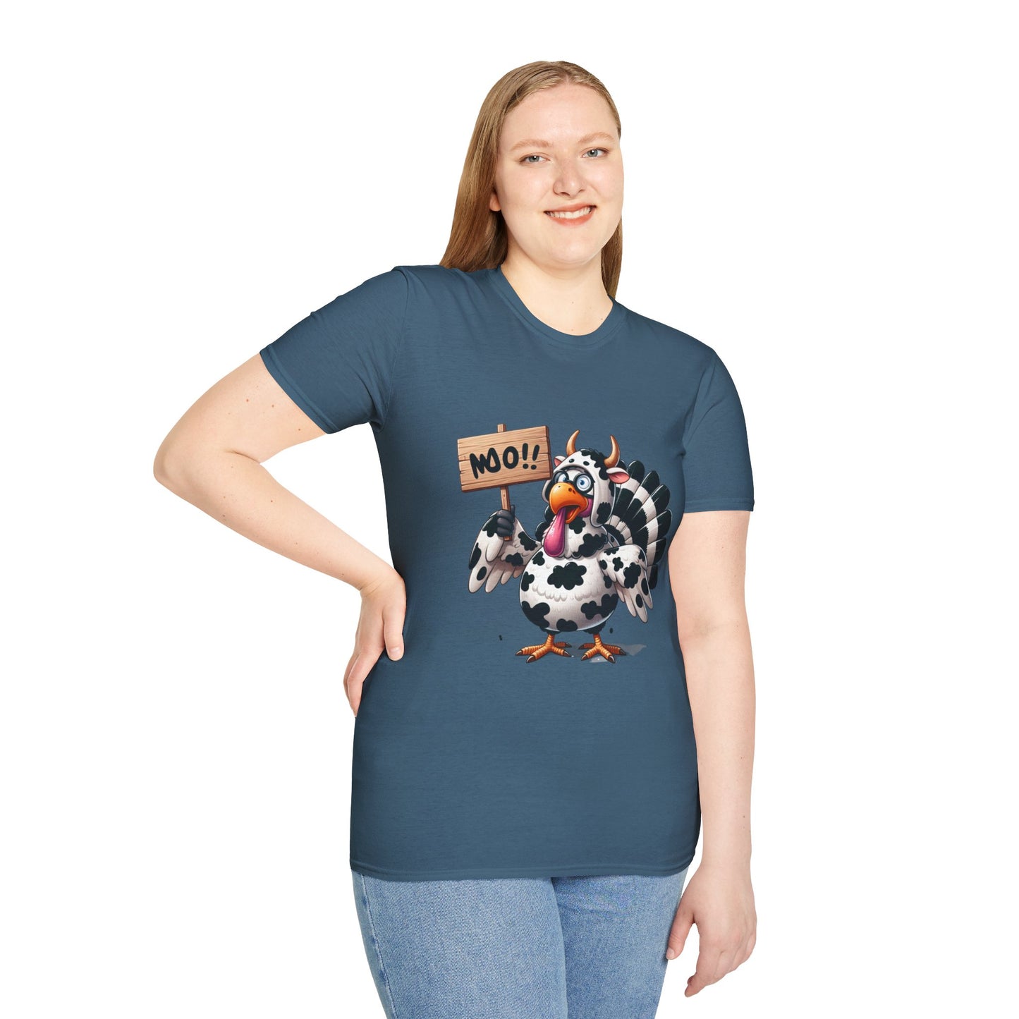 Unisex Tee - Cow-Turkey Funny Thanksgiving Shirt