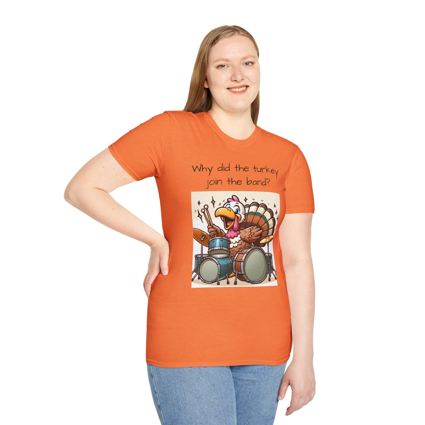 Funny Thanksgiving Turkey Drummer T-Shirt