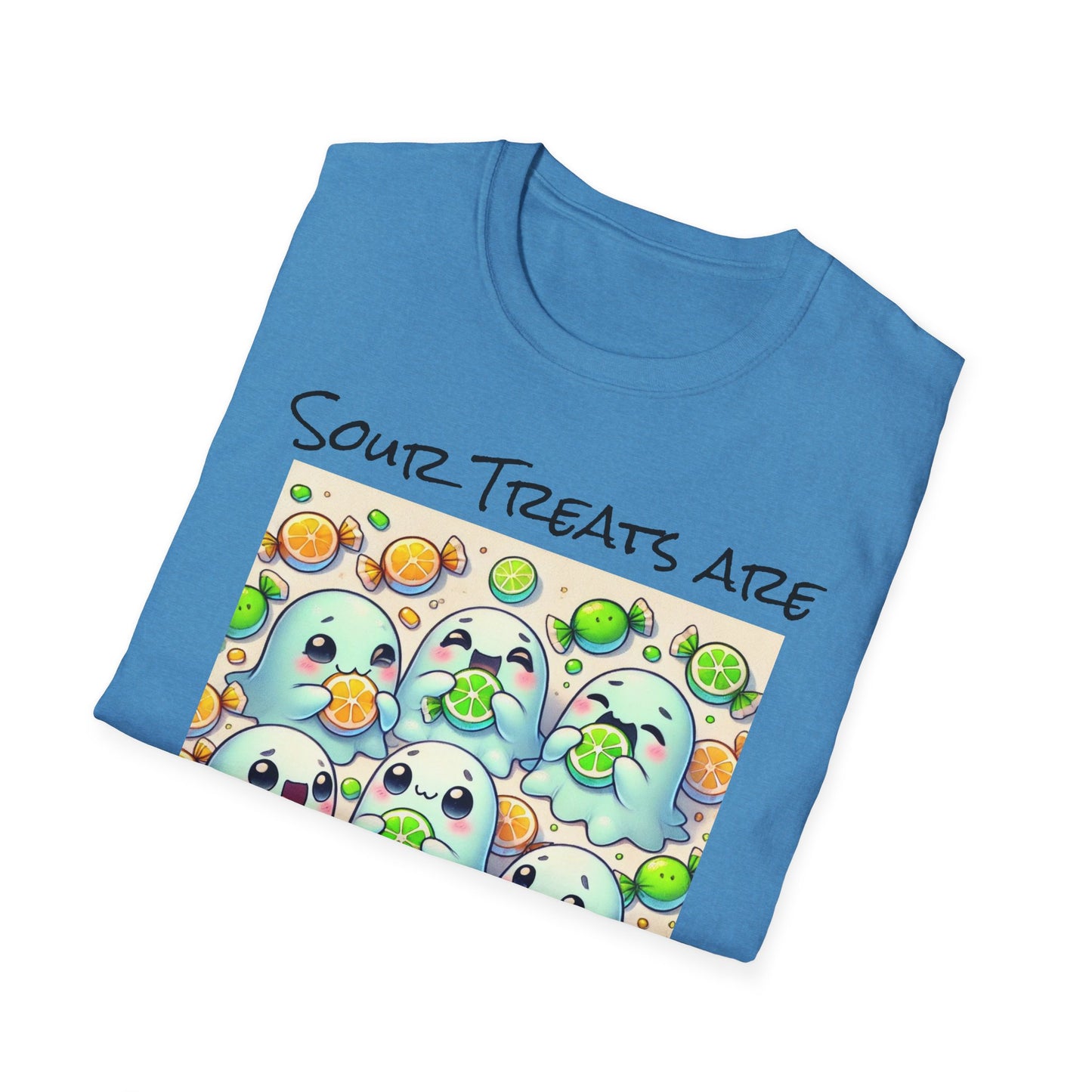T-Shirt: Spooky Ghost Sour Treats Halloween Design