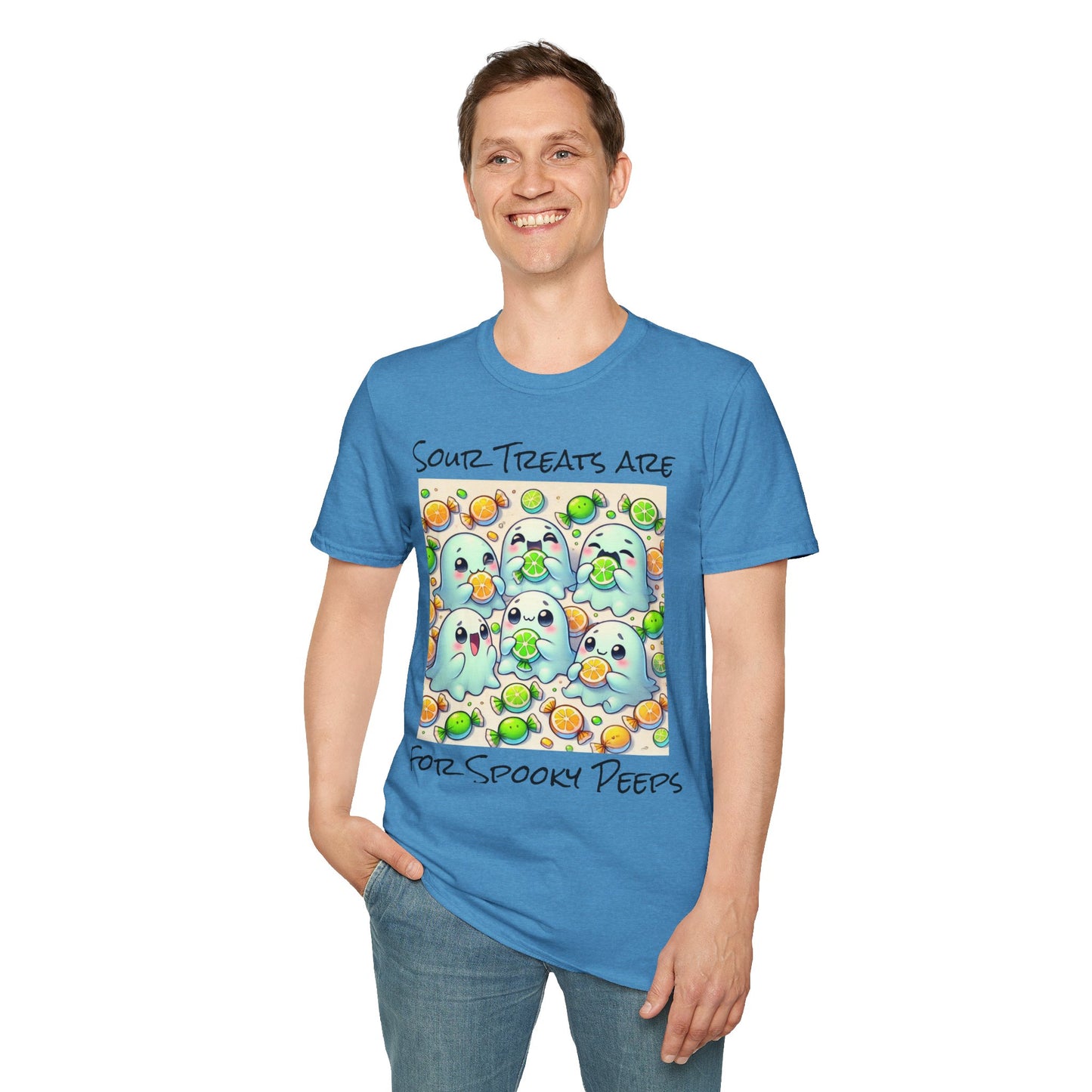 T-Shirt: Spooky Ghost Sour Treats Halloween Design