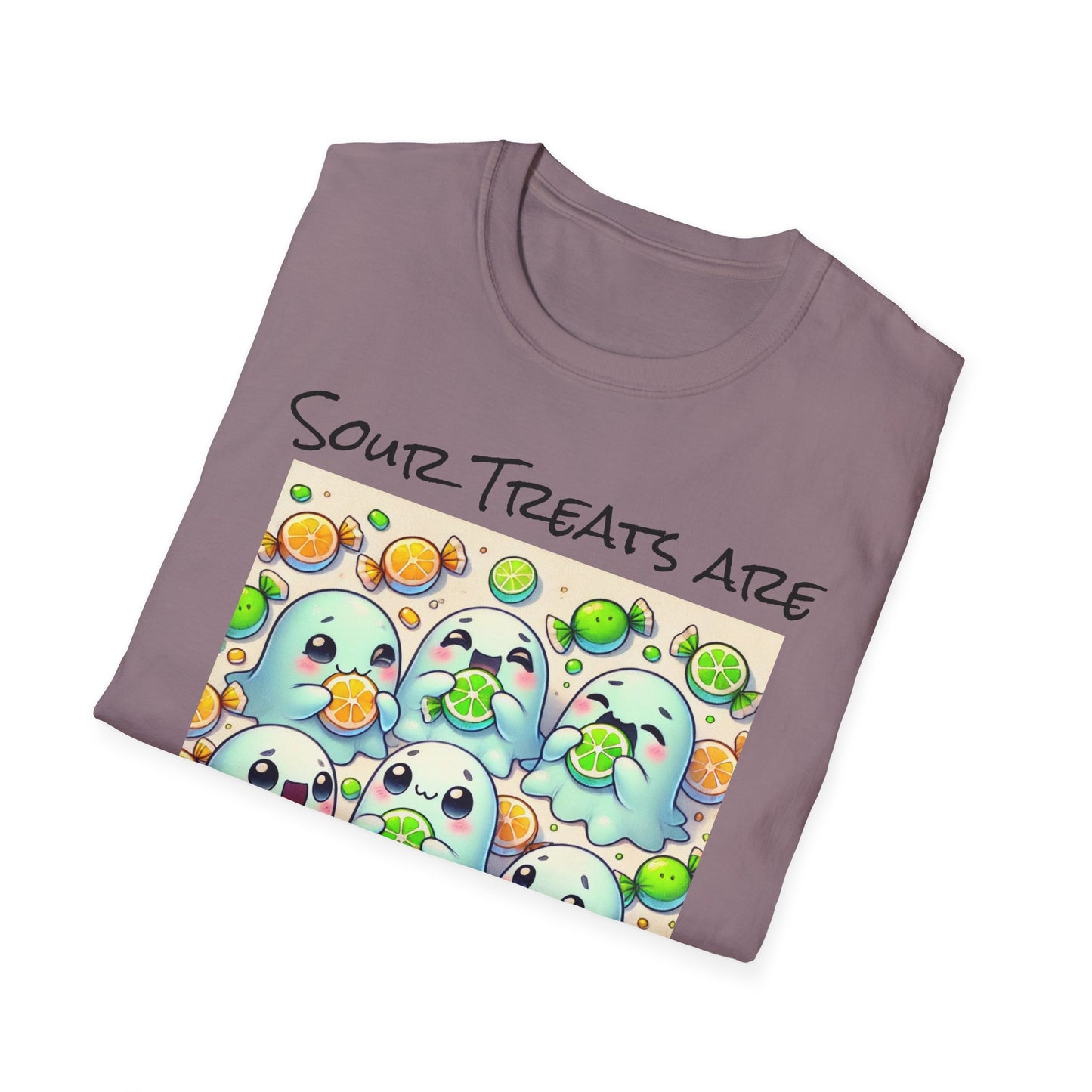T-Shirt: Spooky Ghost Sour Treats Halloween Design