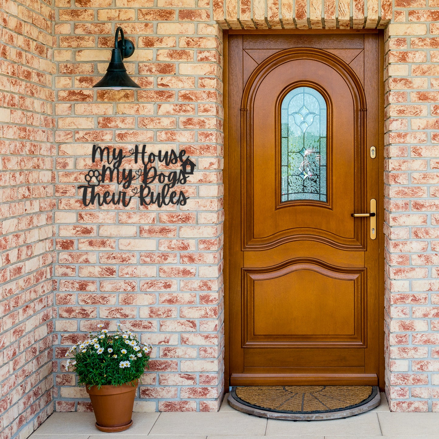 My House, My Dogs, Their Rules Sign