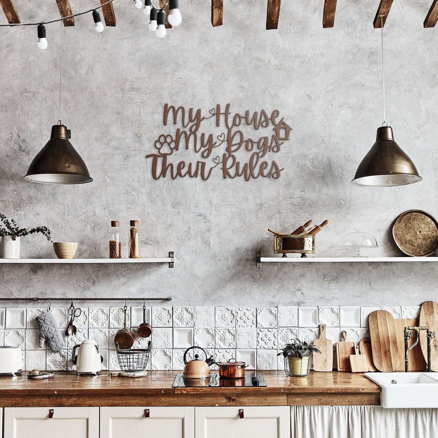 My House, My Dogs, Their Rules Sign